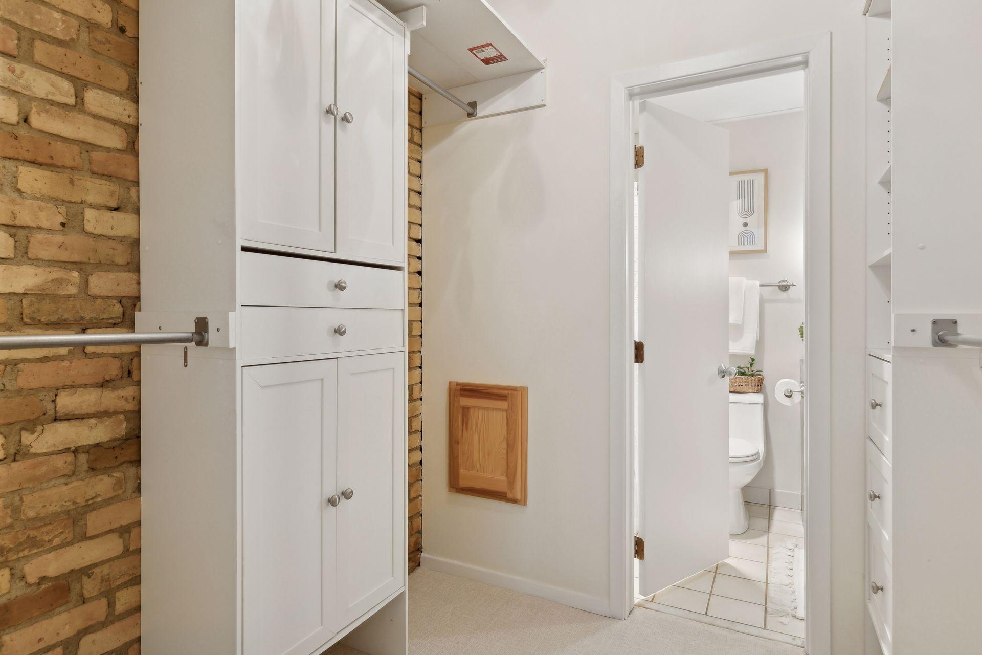 Custom built-in closet system