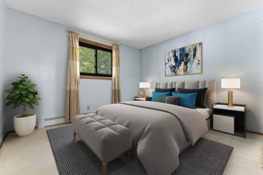 2nd Bedroom with lake views! (virtually staged)