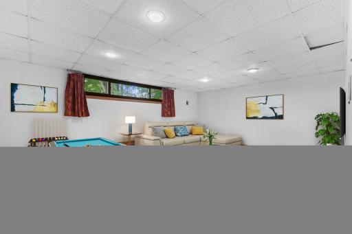 Recreational Room in Lower Level (virtually staged)