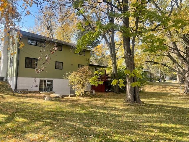 Walkout with a new slider door, just installed.