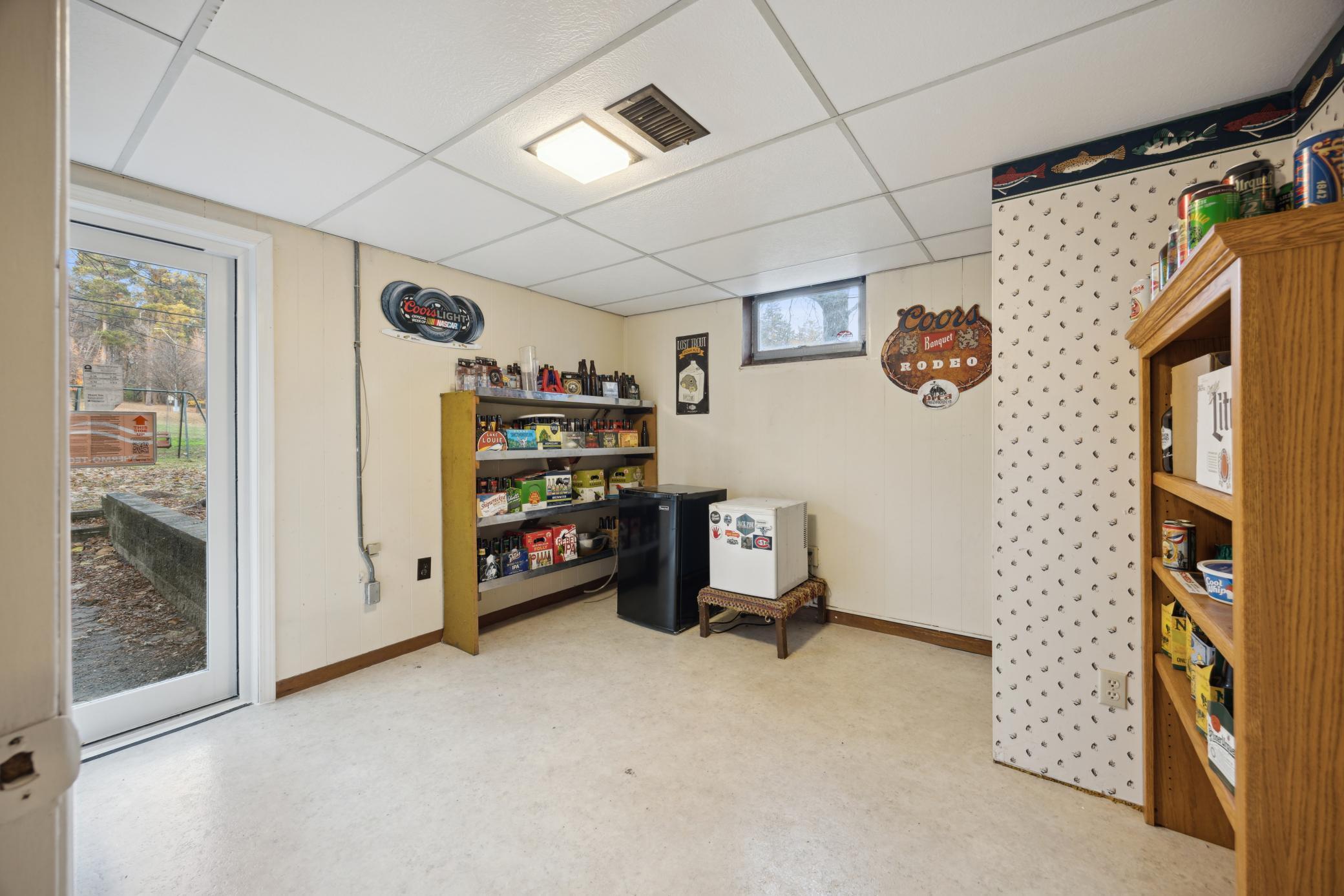 Lower level man cave which could be a 5th bedroom with the addition of an egress window.