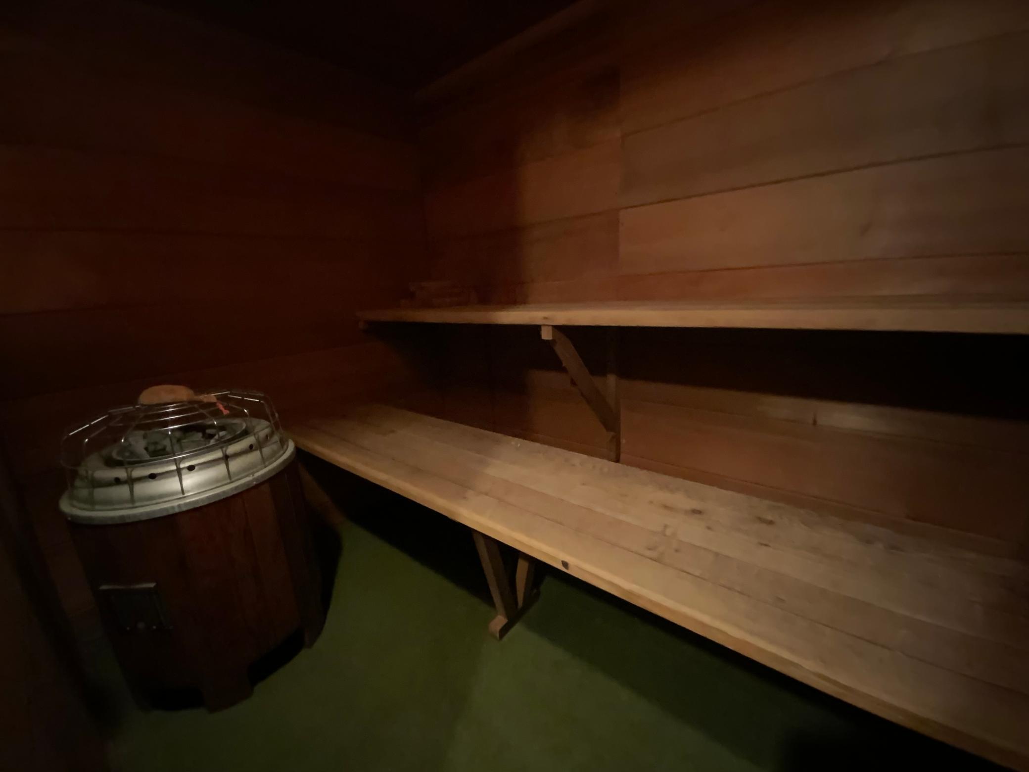 Sauna to relax those muscles!