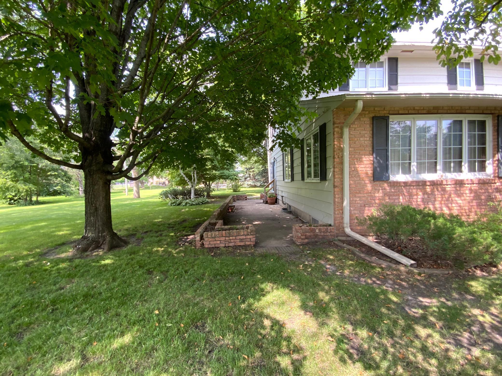 Brick patio to sit and relax.
