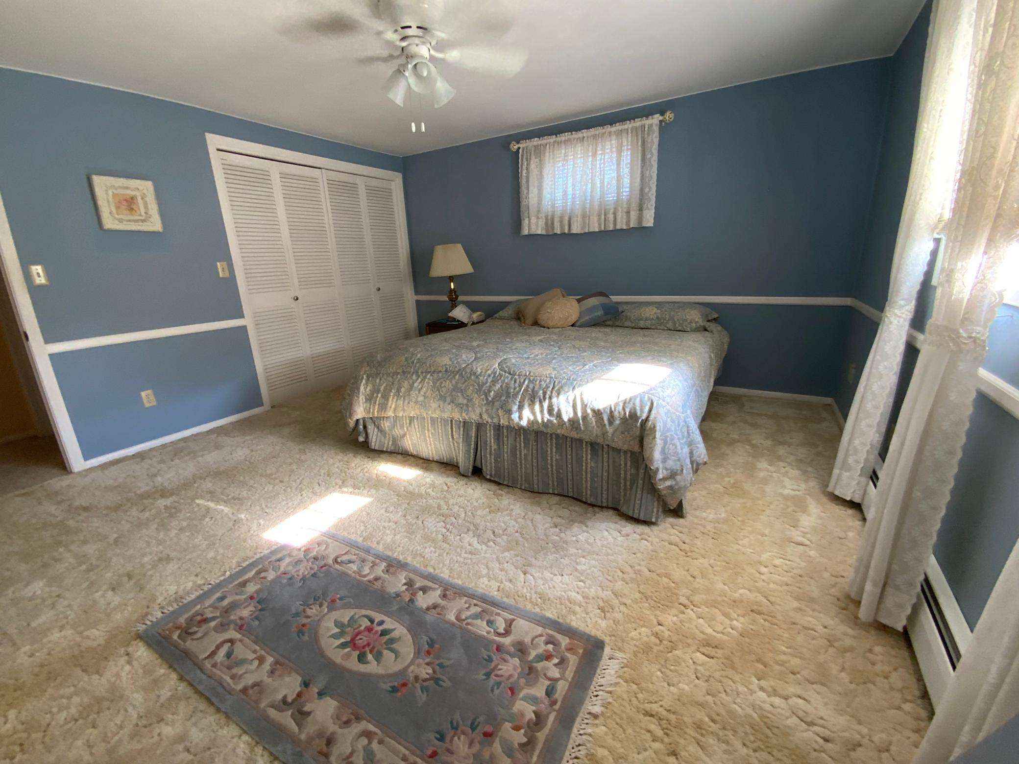 Primary bedroom has 2 closets.