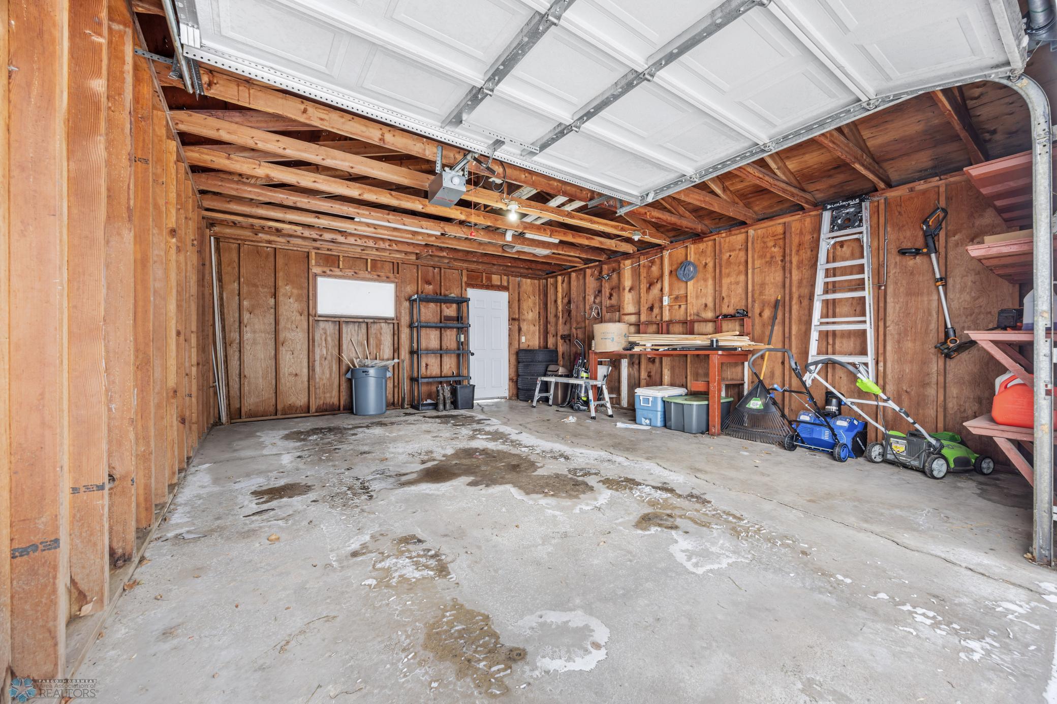 18' wide by 21' deep garage