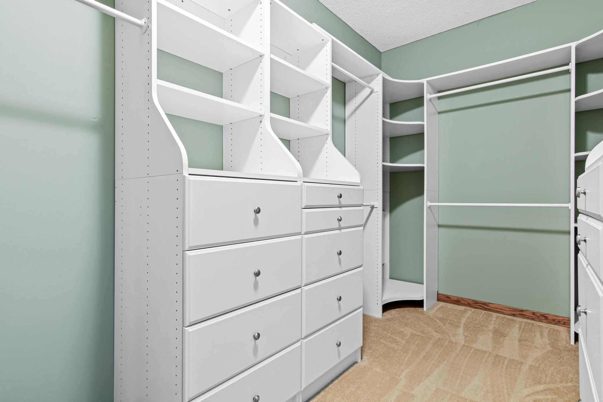 Primary walk in closet