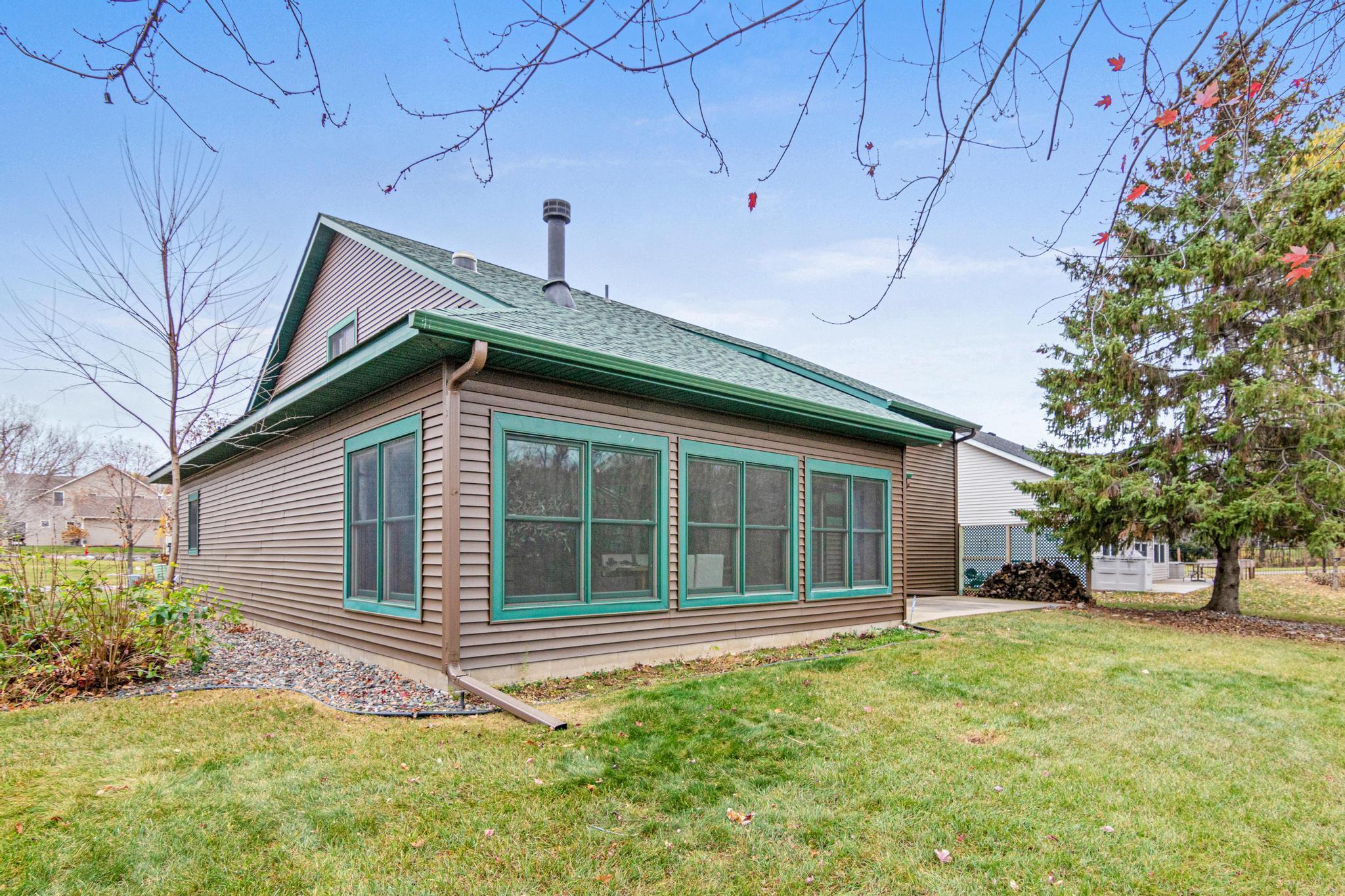 Large windows for natural light