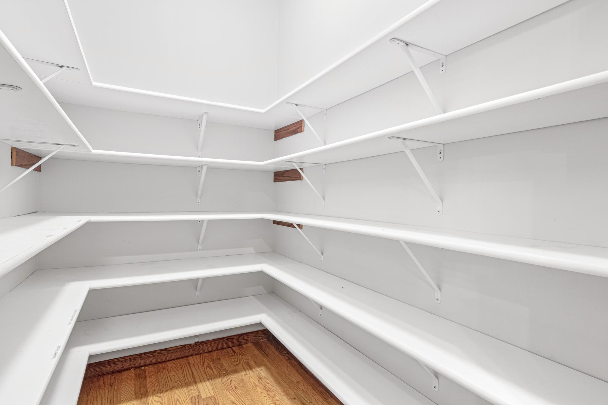 Huge walk in pantry off the kitchen