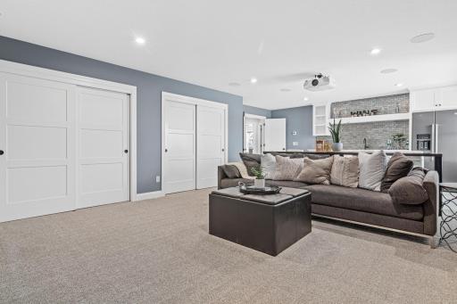 Family night has never felt so good in this huge bonus room! Large closets can be used for storage, games, blankets, etc.