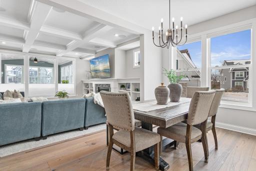 Great entertaining space with multiple seating