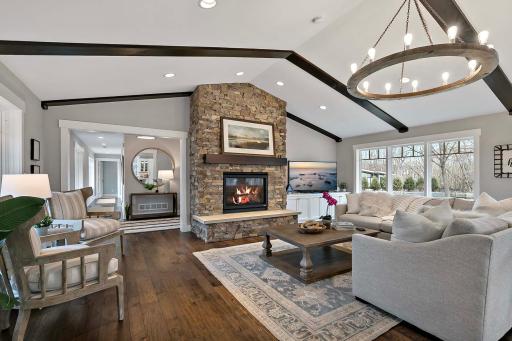 Modern meets comfort in this cozy living room