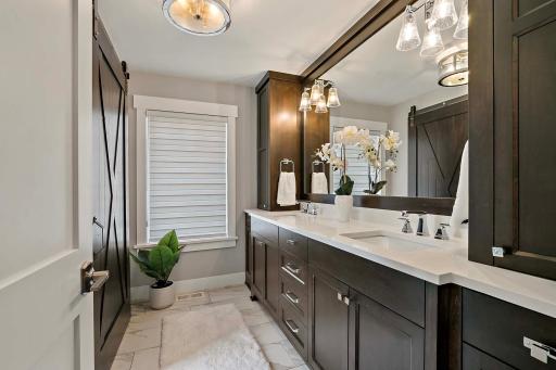 A beautifully appointed master bathroom that blends modern style with ultimate comfort and luxury.