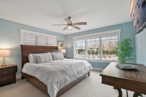 A serene master bedroom retreat, offering ample space, natural light, and a peaceful atmosphere.
