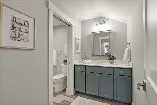 Elegant and stylish bathroom with sleek finishes and modern fixtures