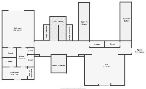 Upper Level Floor Plan Plus Additional Space To Finish Over Garage (Not Shown)