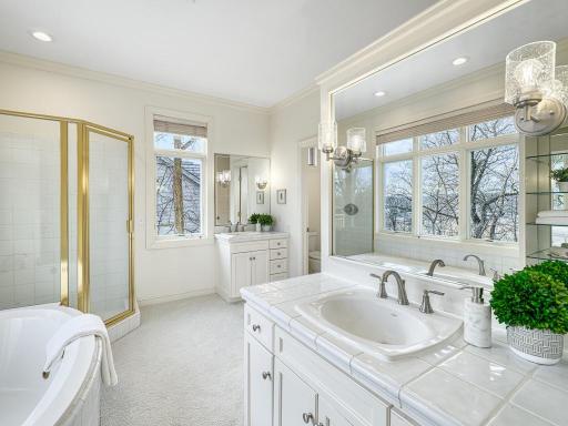 Stunning views from the primary bathroom!