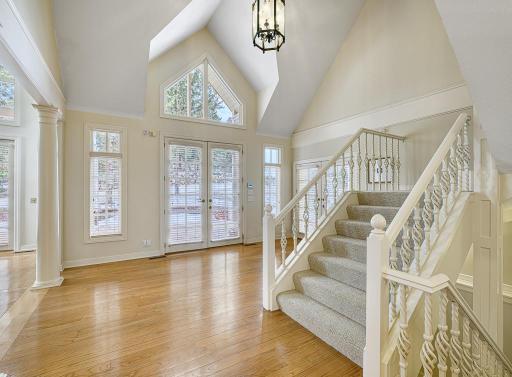 Beautiful hardwood floors and spacious foyer.