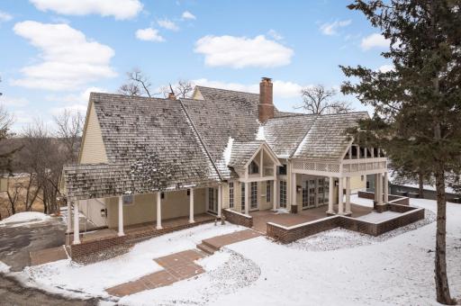The cedar shake roof adds to the charming character of this home!