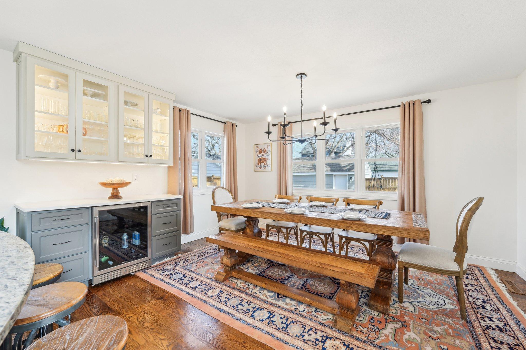 The mini-bar was added in 2020 and the sellers love the versatility & convenience it provides!