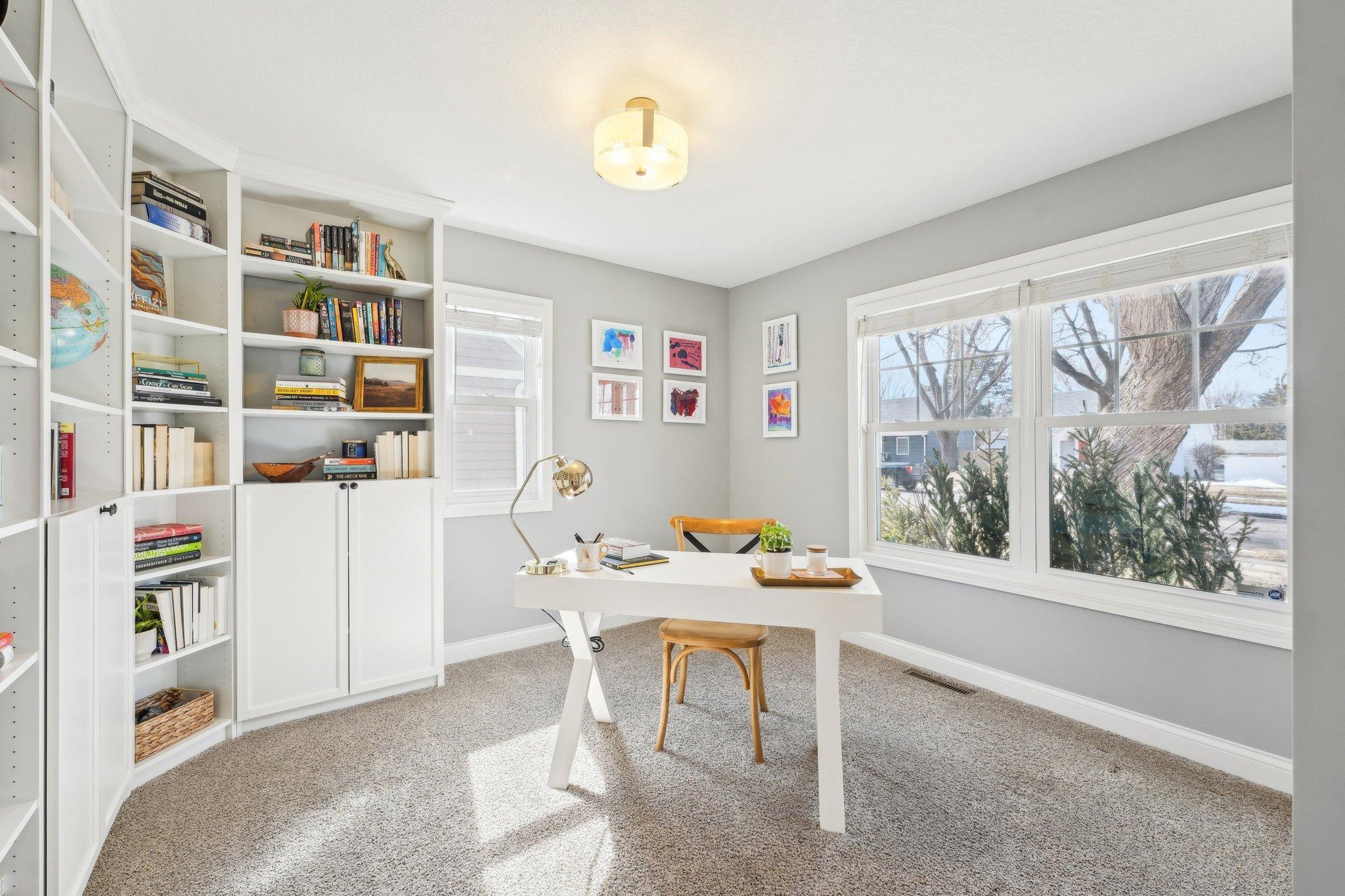 Main level home office.