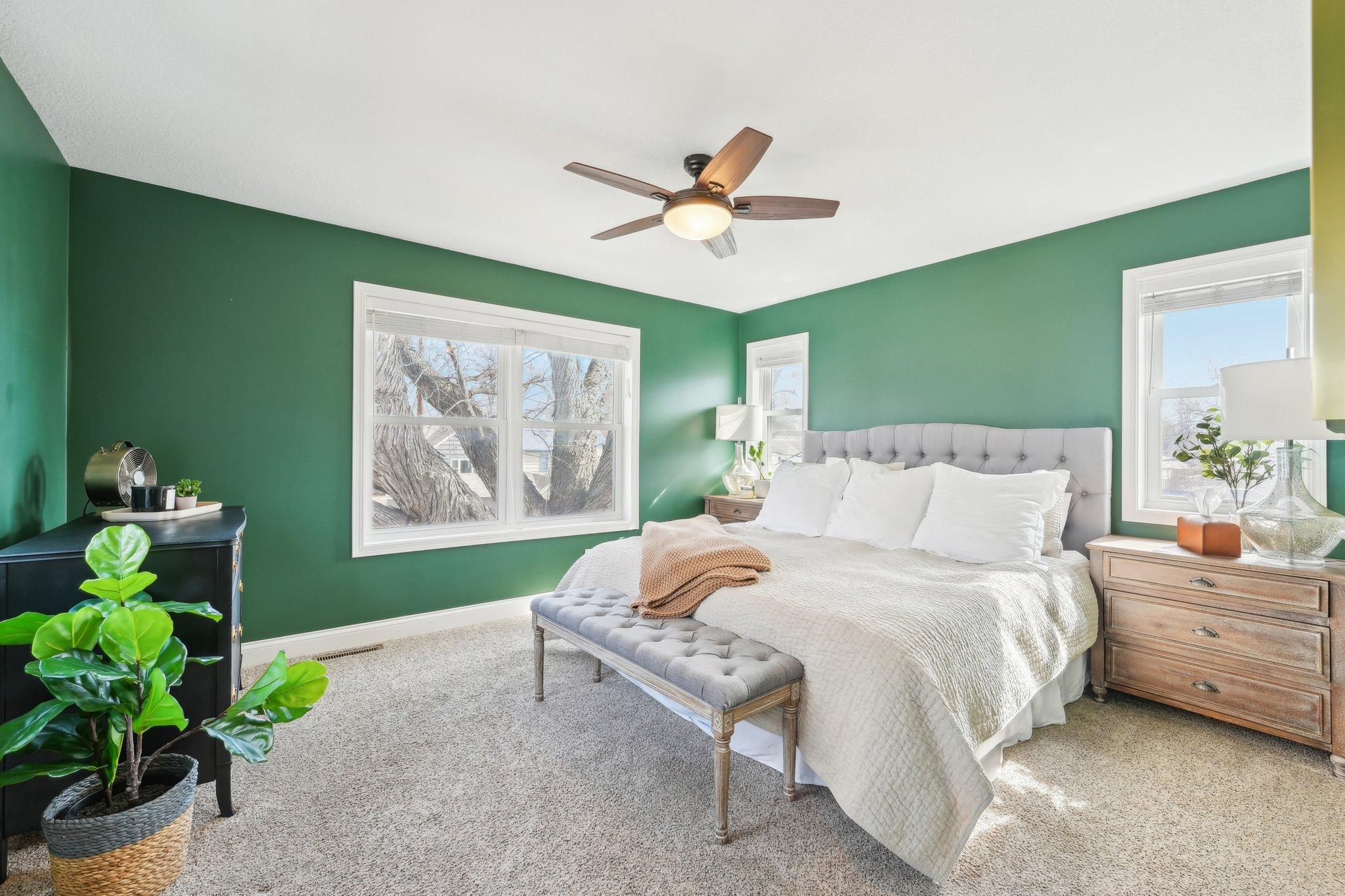 Primary suite bedroom.