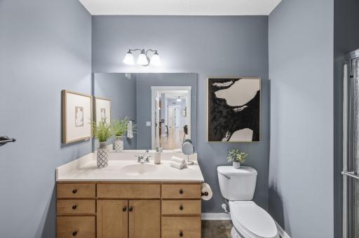 Three quarter bath adjacent to the secondary bedroom