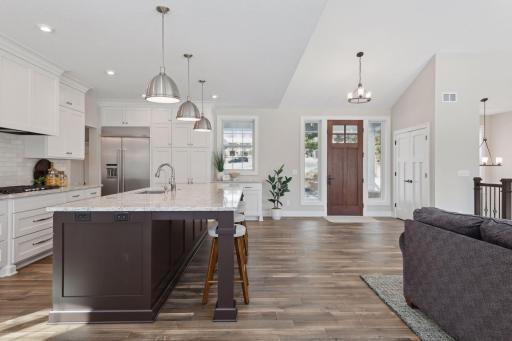 Open concept main floor offers a modern floor plan perfect for entertaining.