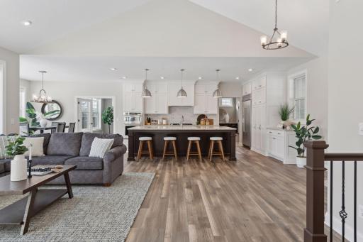 Beautiful oak floors carry through the main floor.