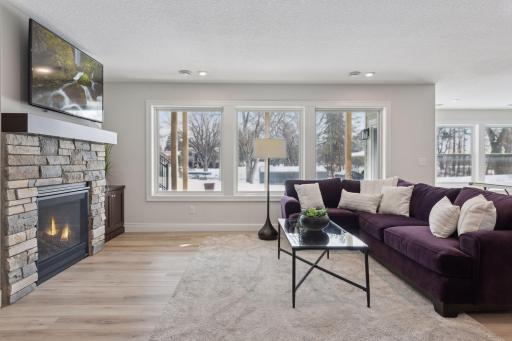 Second fire place to cozy up to on colder days.