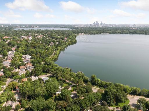 Beautiful Lake Harriet outside your front door!