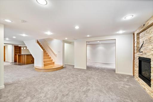 Lower level amusement room