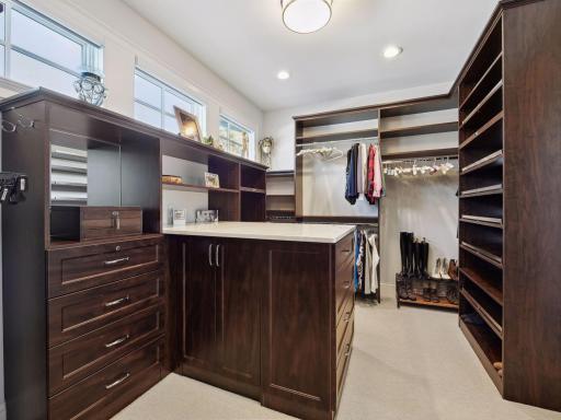 Expansive primary closet