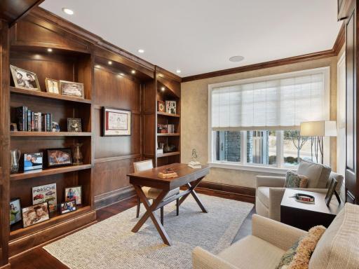 Fully paneled primary office