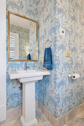 Main level powder room. Not pictured: Main level mud room off of back entry.