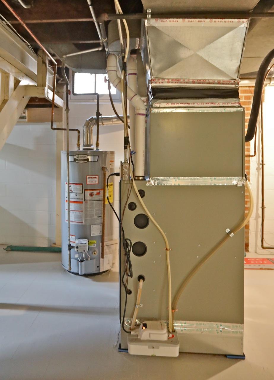 High-efficiency furnace installed in 2024, water heater new in 2020