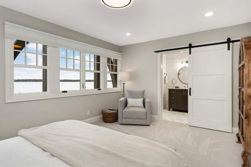 Guest bedroom 1 with full bathroom and an amazing view