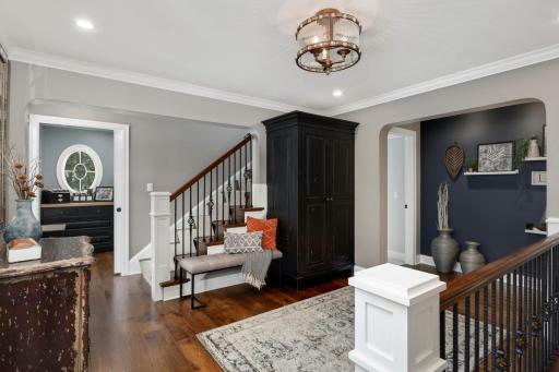 Entry with jacket storage and walk in closet