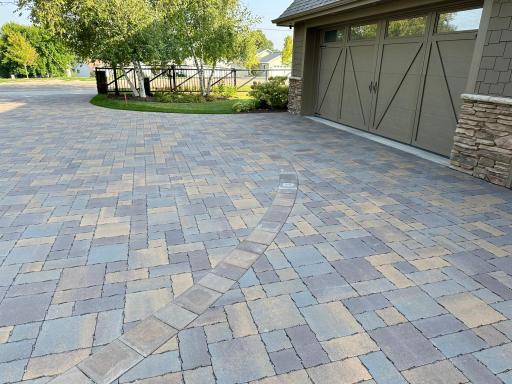 Another view of driveway - you can see the automatic gate too
