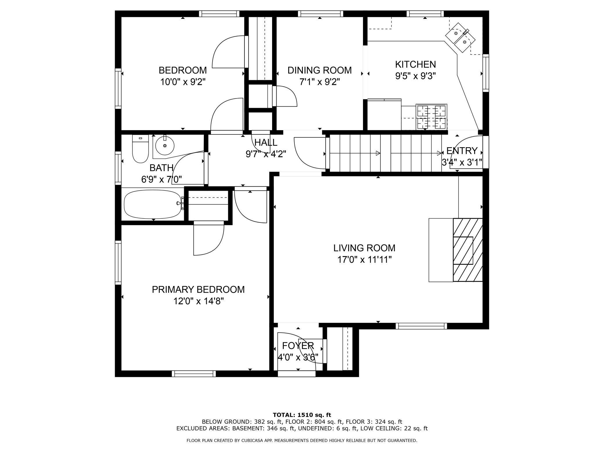 Main Level floorplan.