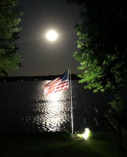 Full moon has a completely different meaning when the light is cascading across the water.