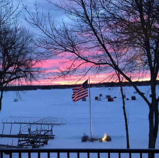 Ice fishing is another widely regarded activity on Briggs Lake and as you can see, it created a beautiful landscape in the mornings.