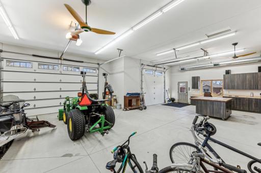 Both garage doors have openers and remotes, this shop was thoroughly thought through and done right!
