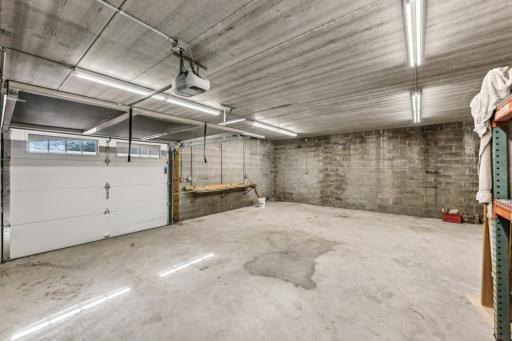 The tuck under garage is massive and not only has tons of room for your toys, but also has a second garage door that comes down to create a large screened room.