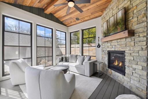 Sellers love morning coffee or evening reading on the 3-season porch.