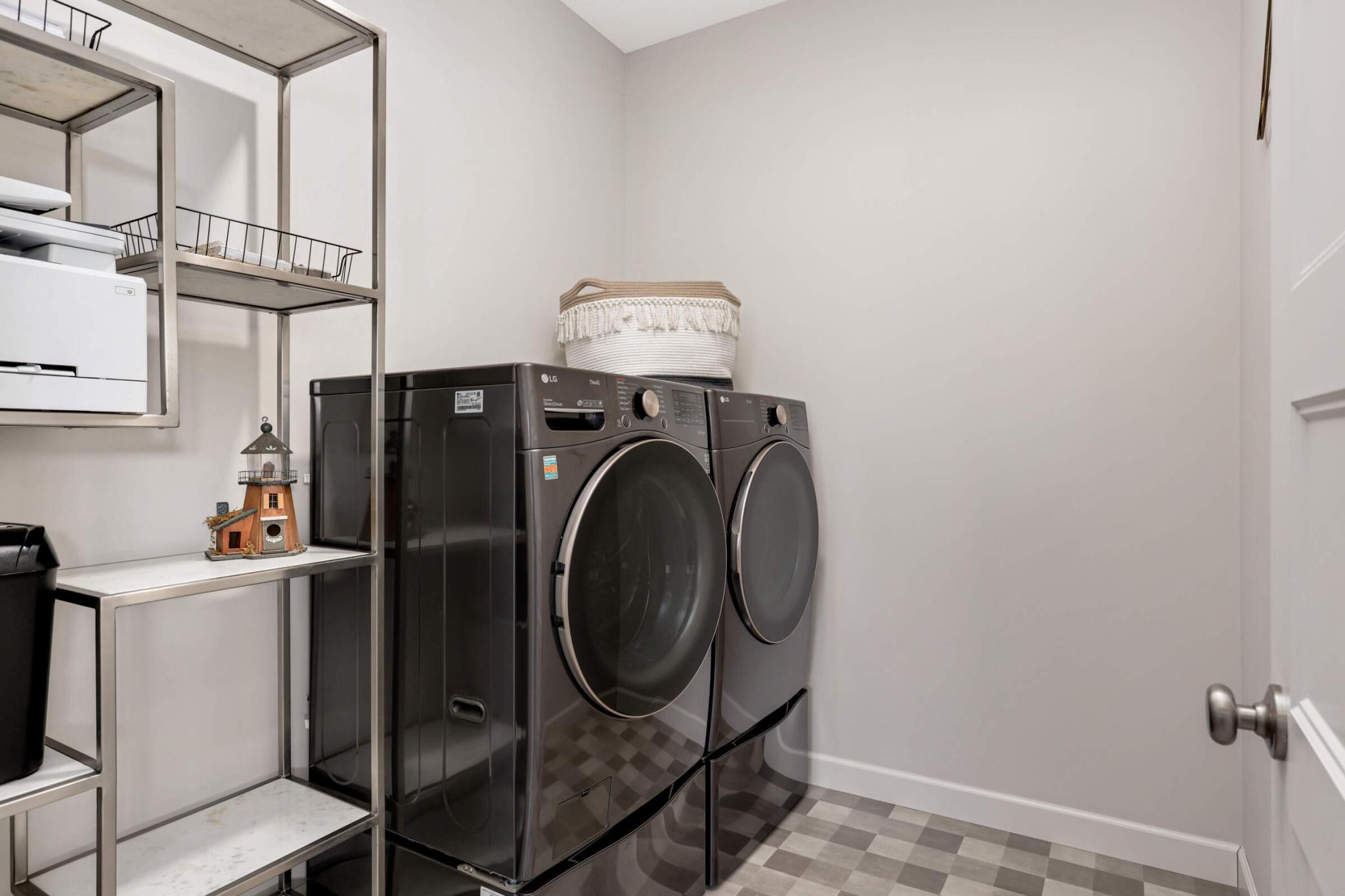 Seperate room for all your laundry needs