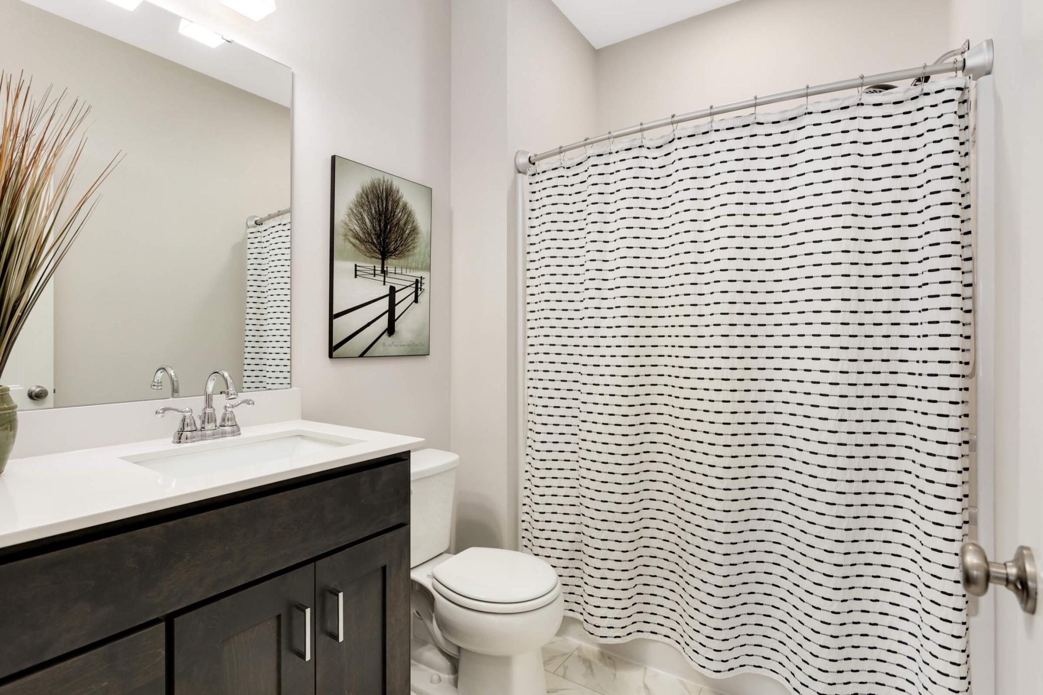 Second bathroom is both functional and stylish