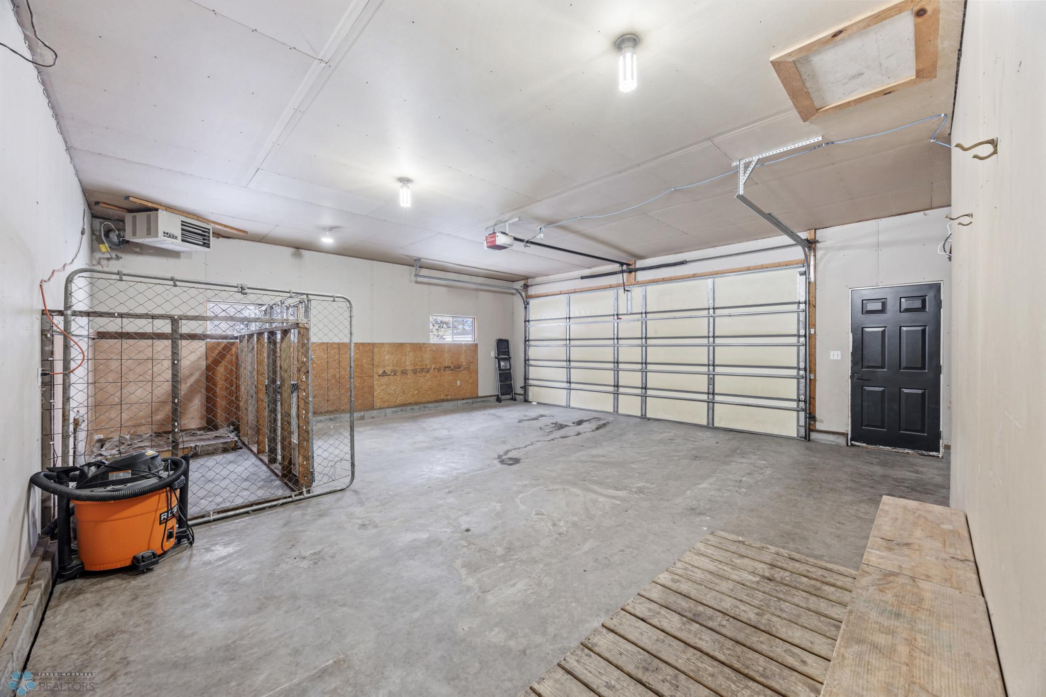 Attached 2 stall garage