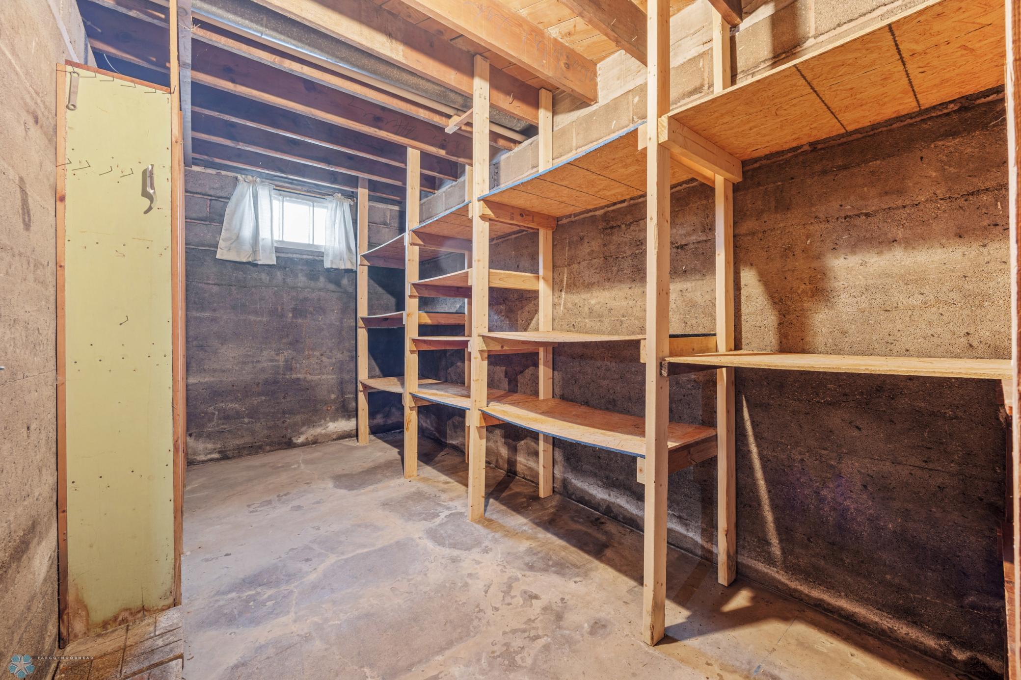 Sheving in storage room