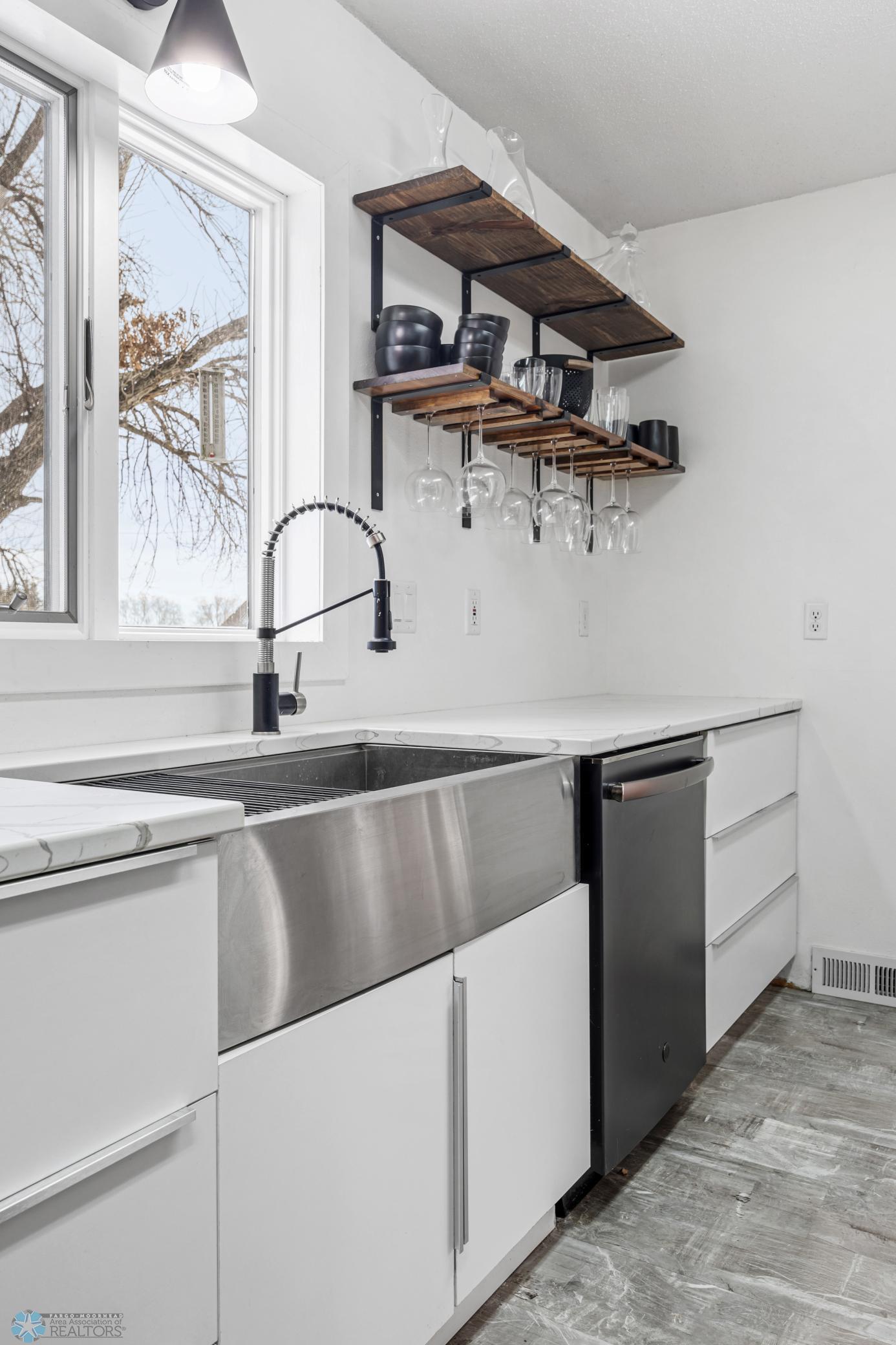 Updated Kitchen, with window above the sink