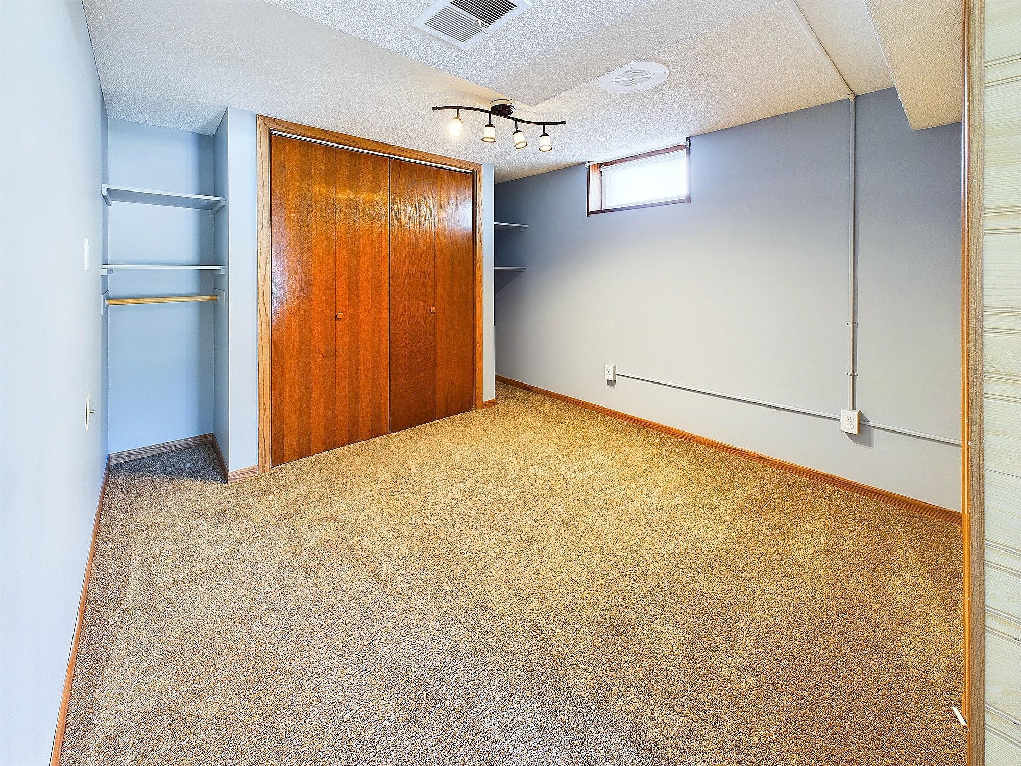 Area on the other side of the half-wall.